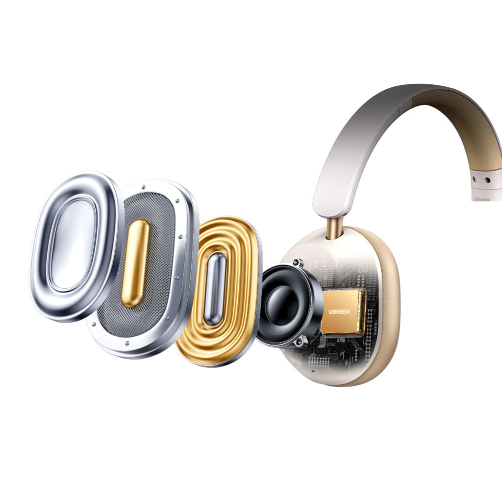 UGreen HiTune Max 5C Hybrid ANC Headphones – White