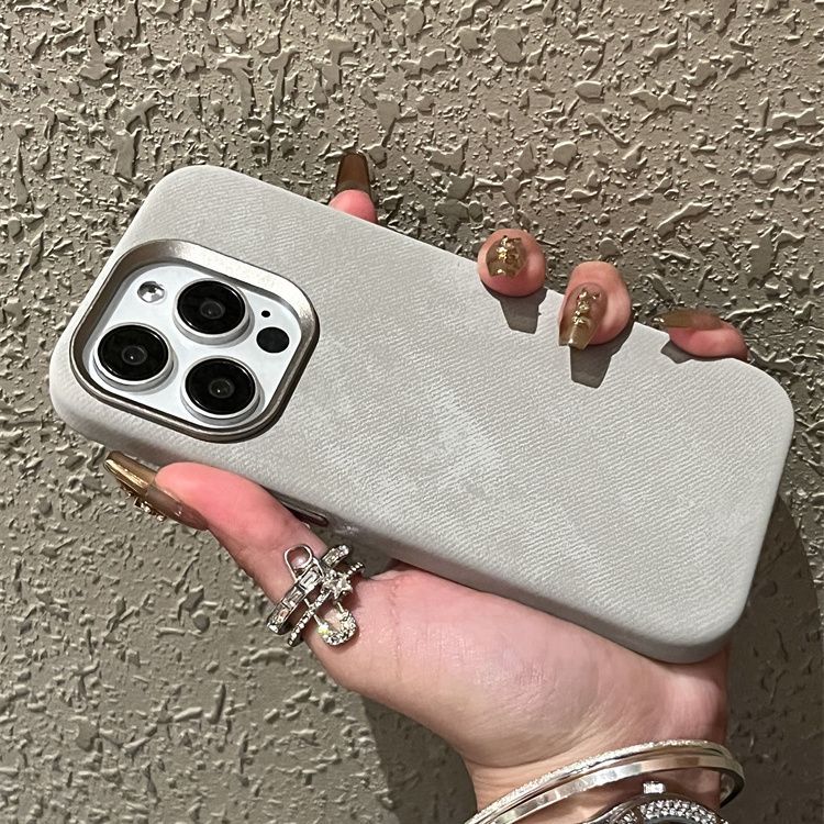 Tech&Guard Microfiber Magnetic Phone Case - Textured Leather Feel MagSafe Compatible