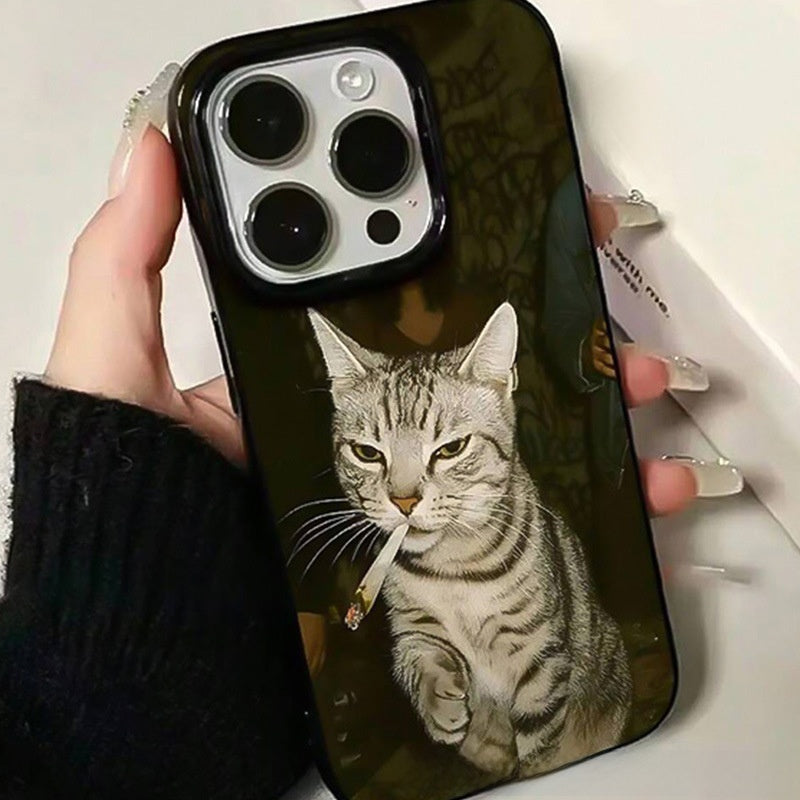 Tech&Guard Raccoon Cat Design Phone Case for iPhone 7/8/11/12/13/14/15/16