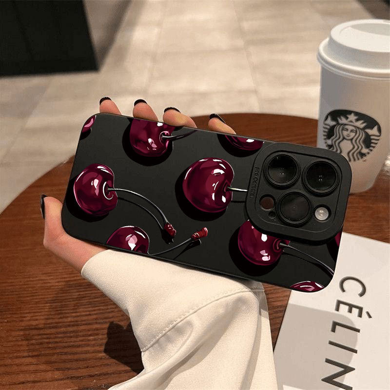 Tech&Guard Summer Cherry Phone Case - Cute Design for iPhone 11/12/13/14/15/16/17