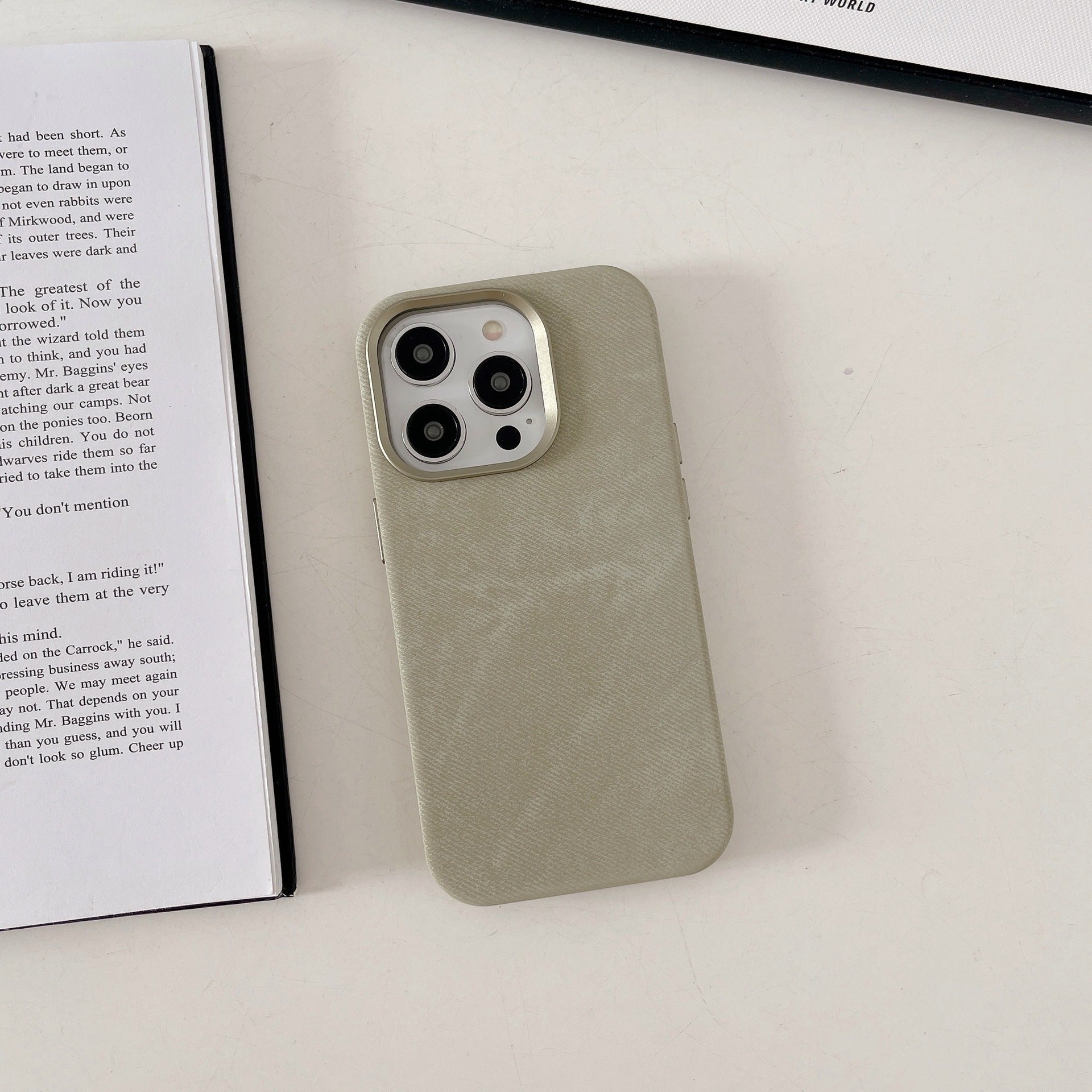 Tech&Guard Microfiber Magnetic Phone Case - Textured Leather Feel MagSafe Compatible