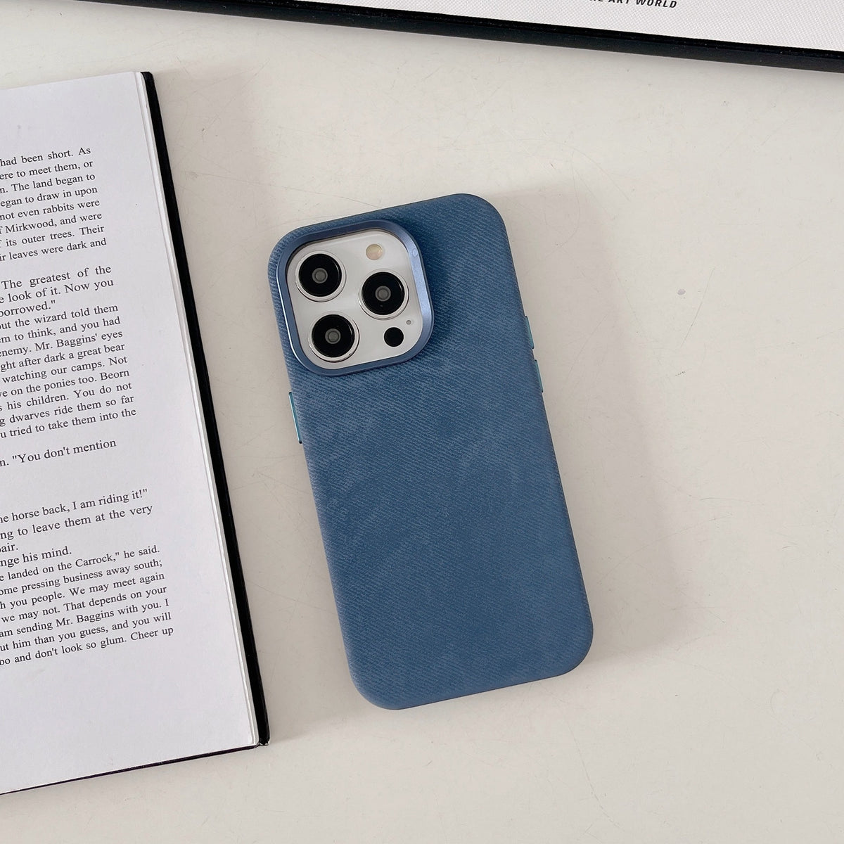 Tech&Guard Microfiber Magnetic Phone Case - Textured Leather Feel MagSafe Compatible