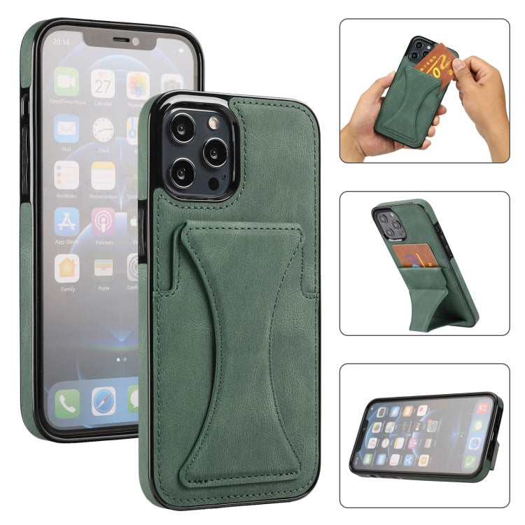 Tech&Guard Leather Wallet Case - Card Holder Kickstand for iPhone X/11/12/13