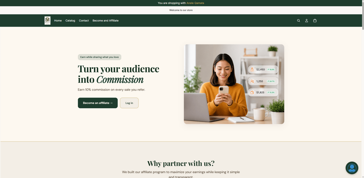 Shopify Affiliate Program Setup