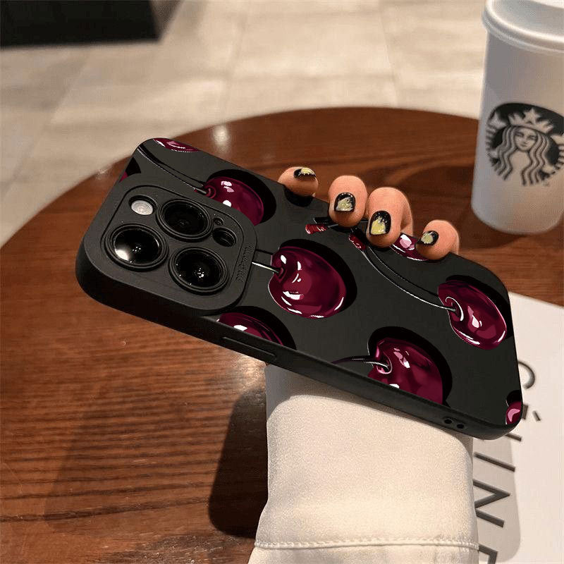 Tech&Guard Summer Cherry Phone Case - Cute Design for iPhone 11/12/13/14/15/16/17