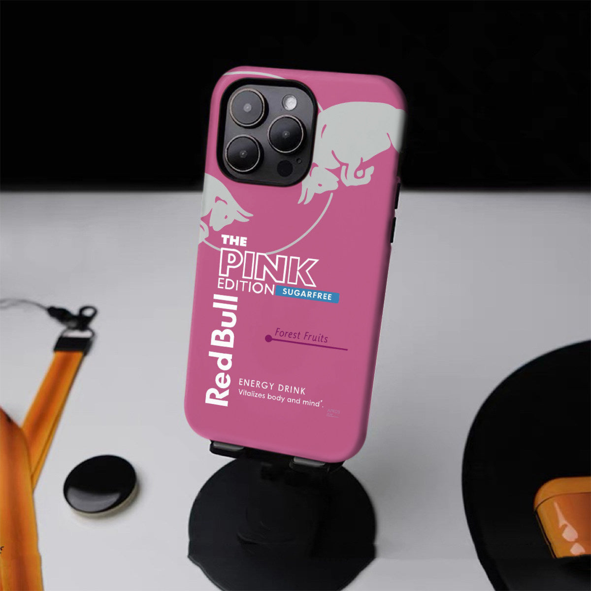 Tech&Guard Red Bull Print Phone Case for iPhone 15/16/17 Air