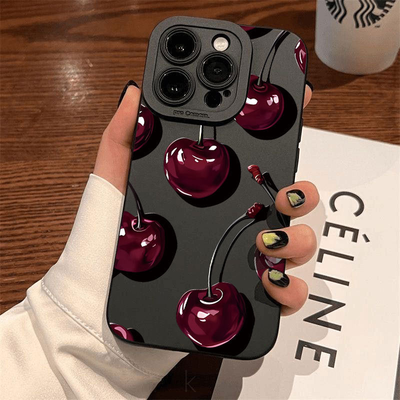 Tech&Guard Summer Cherry Phone Case - Cute Design for iPhone 11/12/13/14/15/16/17